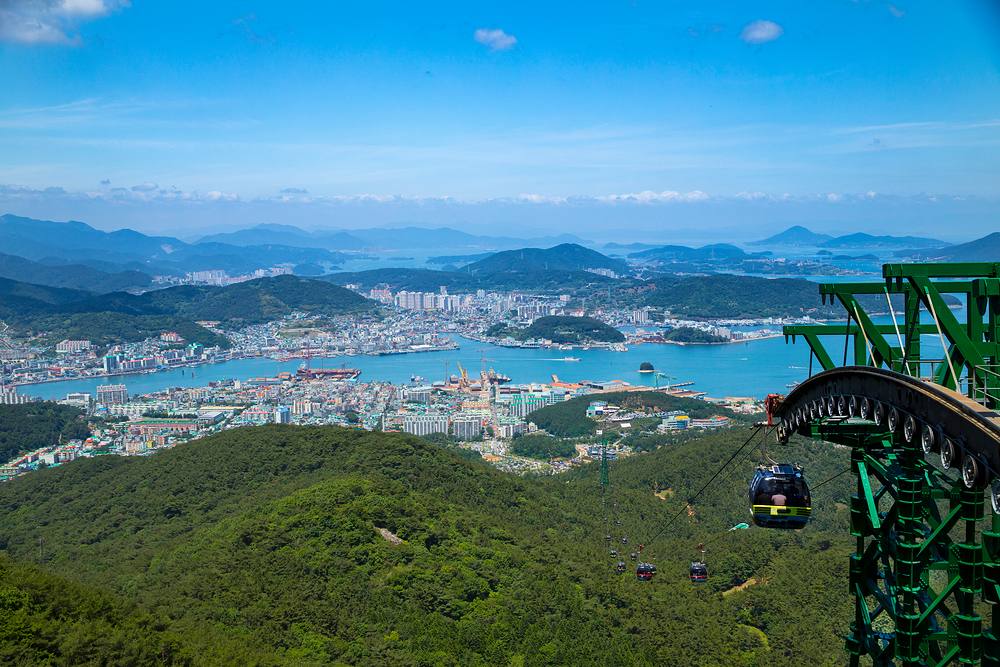 Turtle ship replica in Tongyeong